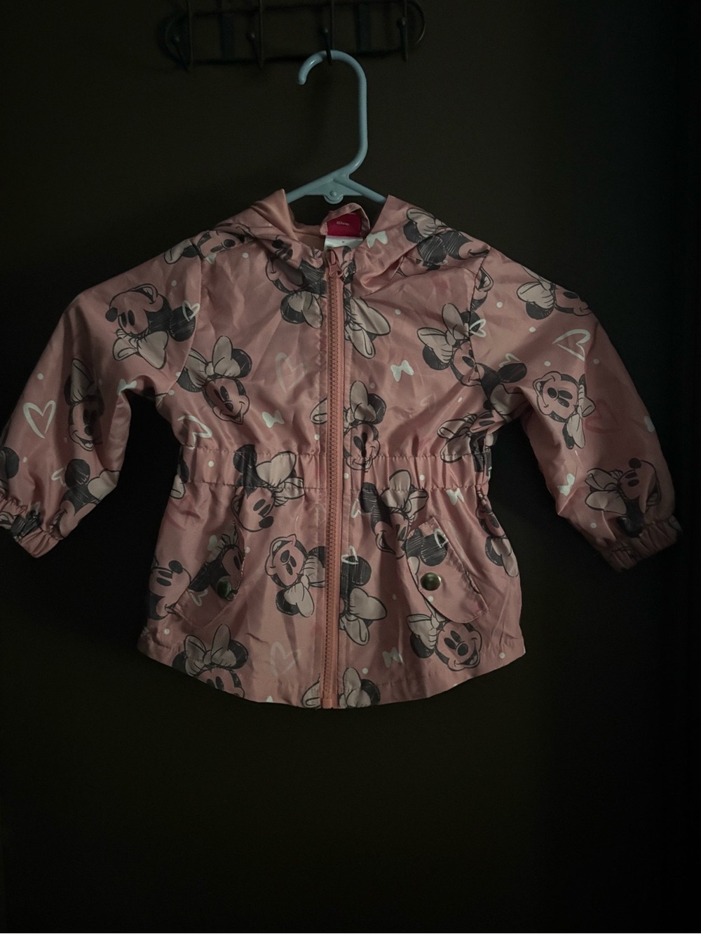 Disney Pink Minnie Mouse Hooded Raincoat